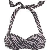 LASCANA Top de bikini taupe / negro