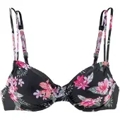 LASCANA Top de bikini oliva / rosa / rosa pastel / negro