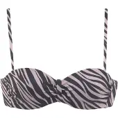 LASCANA Top de bikini 'Kaa' lila claro / negro
