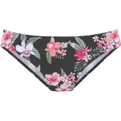 LASCANA Braga de bikini esmeralda / rosa / rosa / negro