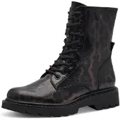 Tamaris Botines con cordones 'Stiefel Damen 1-25918-43-360 Textil in schwarz' negro