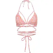 LASCANA Top de bikini 'Lisa' naranja / rosa / blanco