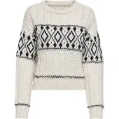 ONLY Jersey 'ONLMarent' negro / blanco lana