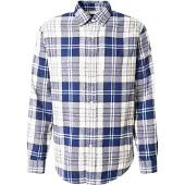 Ralph Lauren Camisa beige claro / azul / gris oscuro