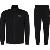 EA7 para hombre. 8NPV60_PJVRZ Chándal Track negro (XS), Casual, Deportivo, Algodón, Multideporte, Manga larga, outlet 2026.