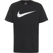 Nike Camiseta 'Swoosh' negro / blanco