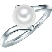 Valero Pearls Anillo plata / blanco perla