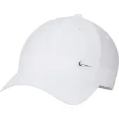 Nike Gorra 'Club' plata / blanco