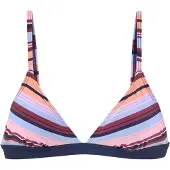 s.Oliver Top de bikini navy / melocotón / rosa / offwhite