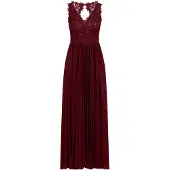Kraimod Vestido de noche burdeos