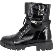Faina Botines con cordones negro