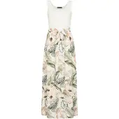 Cloud5ive Vestido de verano beige / petróleo / verde oscuro / blanco