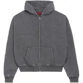 Prohibited Sudadera con cremallera gris moteado