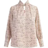 Faina Blusa 'Caneva' oro / caqui / rosa / offwhite