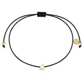 Glanzstücke Pulsera negro / plata