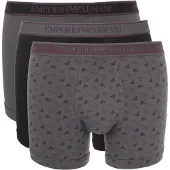 Emporio Armani Calzoncillo boxer gris / baya / negro moteado