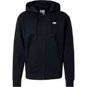 New Balance Sudadera con cremallera 'Essentials' negro / offwhite