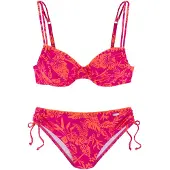Venice beach Bikini naranja / rosa