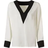 HEINE Blusa ecru / negro