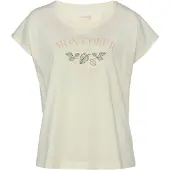Vivance Camiseta para dormir crema / verde oscuro / rosé