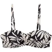 We fashion Top de bikini negro / blanco
