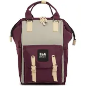 Bagmori Bolsa para pañales beige / lila / negro / blanco