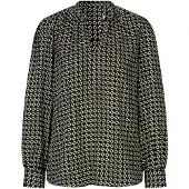 HEINE Blusa camelo / negro / blanco