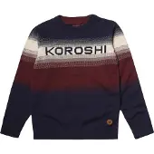 KOROSHI Jersey navy / burdeos / negro / blanco