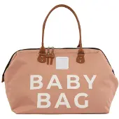 Bagmori Bolsa para pañales beige / marrón / blanco