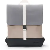 OEM Mochila 'Ruby' beige / gris plateado / negro / blanco