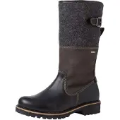 Tamaris Botas marrón oscuro / negro / negro moteado