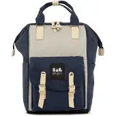 Bagmori Bolsa para pañales beige / azul oscuro