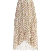 Faina Falda chamois / blanco natural