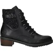 Rieker Botines con cordones negro
