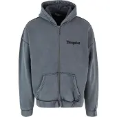 Dropsize Sudadera con cremallera gris