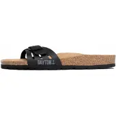 Bayton Zapatos abiertos 'Athena' gris / negro