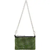 Faina Bolso de hombro verde / negro