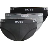 BOSS Braga gris / gris oscuro / negro / blanco