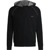 BOSS Sudadera con cremallera 'Mix&Match' gris / negro