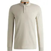 BOSS para hombre. 50507704 Polo Passerby beige (L), Casual, Algodón, Manga larga, outlet 2026.