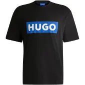 HUGO Camiseta 'Nico' azul oscuro / negro / blanco