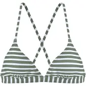 Venice beach Top de bikini jade / blanco