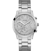 GUESS Reloj analógico 'Solar' negro / plata