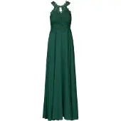 Kraimod Vestido de noche verde oscuro