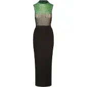Kraimod Vestido beige / verde / negro