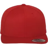 Flexfit Sombrero verde hierba / rojo fuego