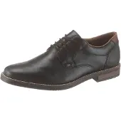 Rieker Zapatos con cordón 'Schnürschuh Herren 13500 00 Kunststoff (Synthetik) in schwarz' negro