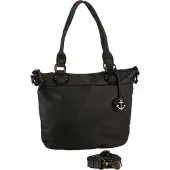 Harbour 2nd Anchor Love Bianca Bolsa de hombro Piel natural 34 cm negro