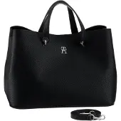 Tommy Hilfiger Shopper negro / plata