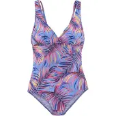 LASCANA Traje de baño azul claro / azul oscuro / amarillo / rosa